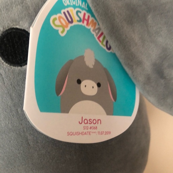 NWT 12” Jason the Donkey Squishmallow - Picture 2 of 3